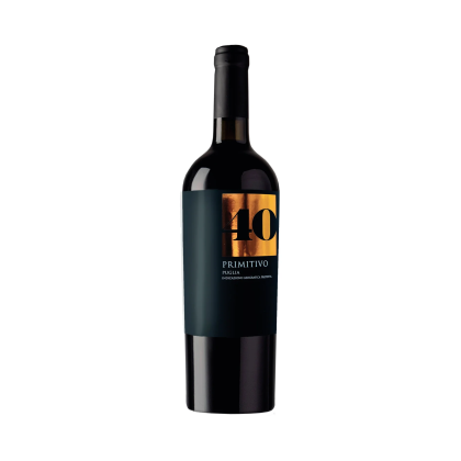 40 Primitivo 2021 - Puglia Italie - Rouge - 75 cl | Livraison de boissons Gaston