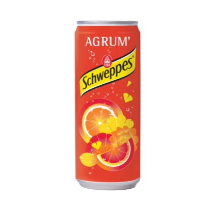 Schweppes Agrum cans - 24 x 33 cl | Livraison de boissons Gaston
